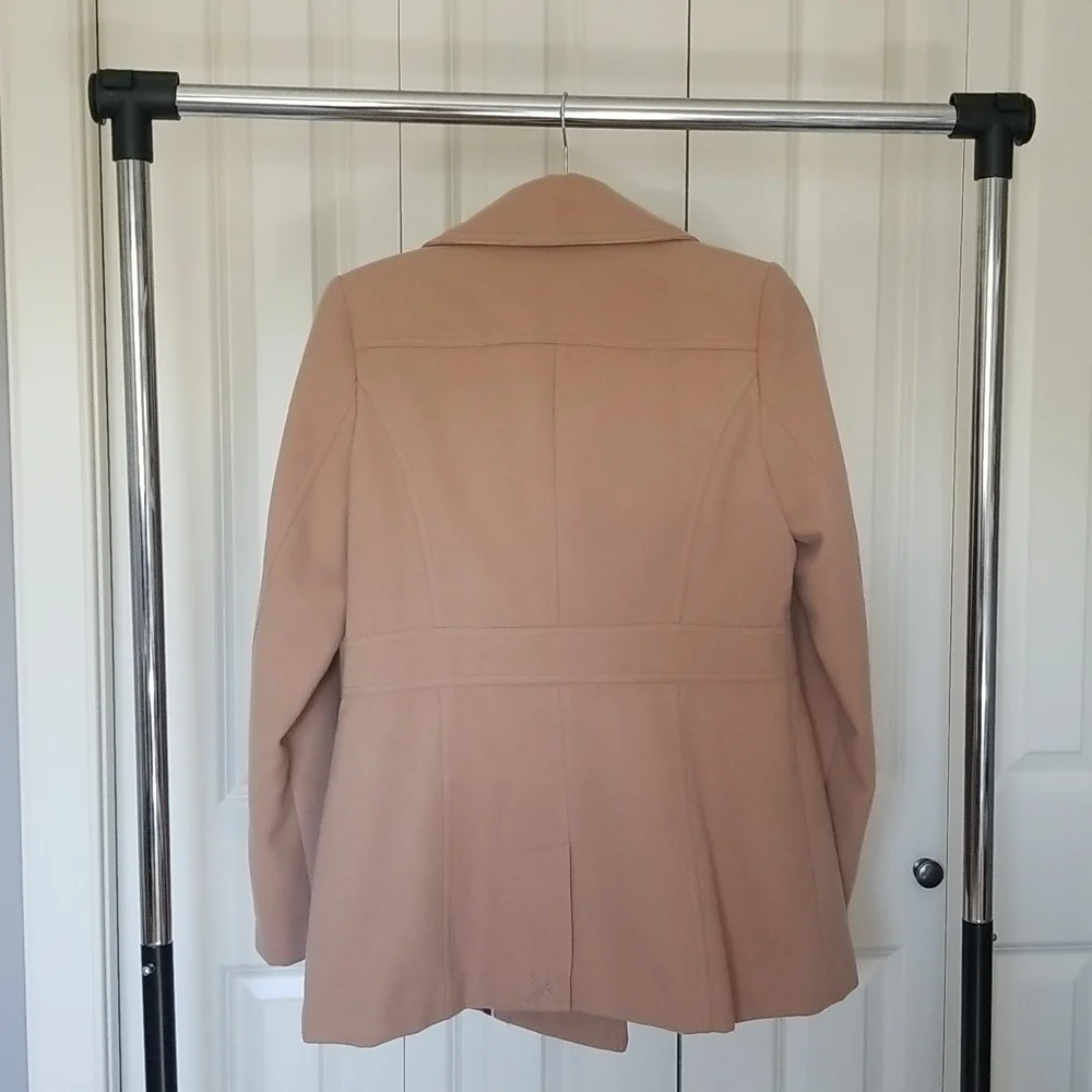 Jessica winter wool coat on camel color - Picture 3 of 9